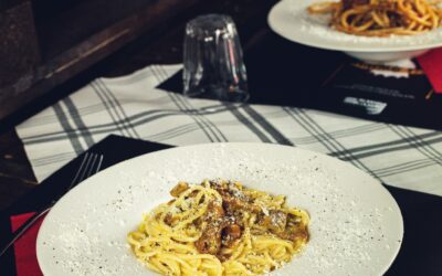 Gli spaghetti alla carbonara non potevano mancare!